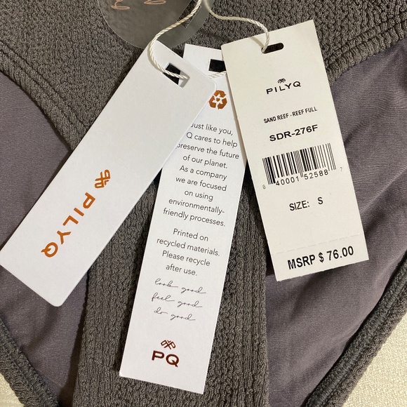 PILYQ Women's Two-tone Acai Reef & Sand Reef Bikini Set Size S - Picture 5 of 7